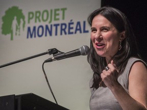Projet Montréal leader Valérie Plante.