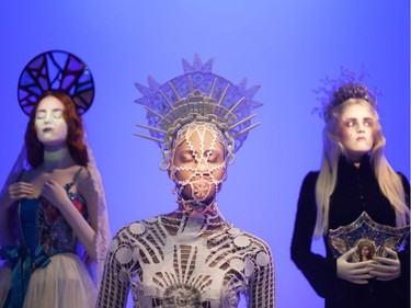 Jean Paul Gaultier's madonnas displayed in the 2011 exhibition The Fashion World of Jean Paul Gaultier at the Montreal Museum of Fine Arts. (Michelle Berg / THE GAZETTE)