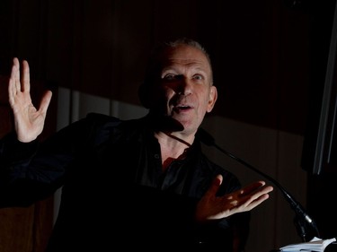 Back in 2011, Jean Paul Gaultier speaks at the Montreal launch of his show, From the Sidewalk to the Catwalk, at the Montreal Museum of Fine Arts in Montreal Tuesday June 14, 2011. (Allen McInnis / THE GAZETTE)