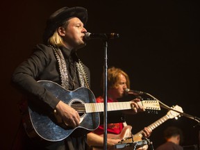 Win Butler and Arcade Fire at the Kanpe Kanaval benefit for Haiti relief at Metropolis in Montreal, Wednesday March 15, 2017.