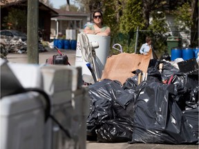 Sonia Brown's possessions have been reduced to a pile of water-damaged garbage.