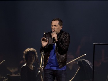 Gad Elmaleh performs during the Bonne Fête Montréal 375th concert bash at the Bell Centre in Montreal on May 17, 2017.