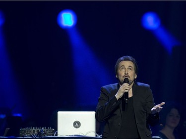 Guy A. Lepage performs during the 375th concert at the Bell Centre called Bonne Fête Montréal in Montreal, May 17, 2017.