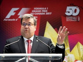 The Formula One race " is a major event," Montreal Mayor Denis Coderre says. "It’s good for the economy, it shows that Montreal is truly that international hub.”