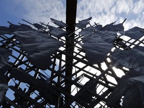 Artwork by Aaron Li-Hill, a New Yorker originally from Canada, unveiled Saturday morning by Société de développement du boulevard Saint-Laurent (SDBSL) on Saturday, May 27, 2017.