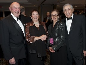 Bill McMurchie (left to right) and his wife Denise with Joan and Robert Kouri at the fundraising gala dinner for the Lakeshore General Hospital Foundation held in Vaudreuil-Dorion on Oct. 16, 2010.