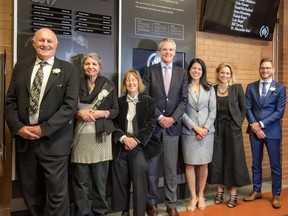 Former Ste-Anne mayor Bill Tierney (left) was one of nine new members named to John Abbott College's Hall of Distinction. (JAC photo)