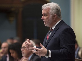 File photo: Quebec Premier Philippe Couillard.