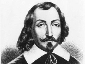 The much-reproduced fictional portrait of Samuel de Champlain: What he actually looked like is not known.