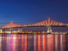 The lighting design of the Jacques Cartier Bridge is a permanent installation that switches on as of May 17.