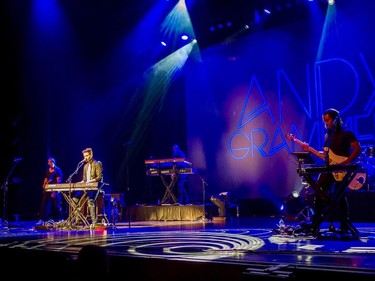 POWERFUL PERFORMANCE Global pop icon Andy Grammer and his band drive the crowd wild at the recent 40th Anniversary ICRF Benefit Gala.