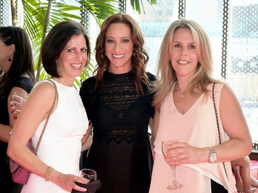 COCKTAIL CHIC: Cocktail co-chair Janet Presser, gala co-chair Julie Wiener and cocktail co-chair Shari Gordon-Black share a moment at the 40th Anniversary ICRF Benefit Gala.