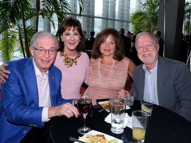 TABLESIDE: Generous supporters Alvin Segal, wife Emmelle Segal, Etty Bienstock and husband Ralph Bienstock enjoy cocktails at the 40th Anniversary ICRF Benefit Gala.