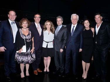 PRESIDENTS CORNER: Current ICRF president Jeffrey Bernstein and ICRF founders Nettie and Sydney Weinstein's daughter Dr. Sharyn Sepinwall join past presidents Aubie Herscovitch, Phyllis Brull, Robert Bard, Morrie Cohen, Heather Paperman, and Jeff Solomon for a historic capture at their recent 40th Anniversary ICRF Benefit Gala.