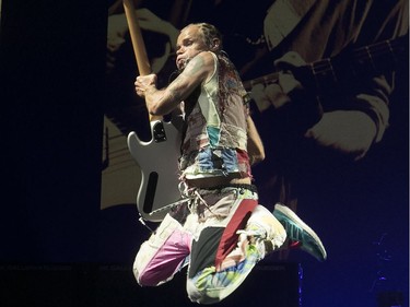 Flea of Red Hot Chili Peppers at the Bell Centre in Montreal on Tuesday June 20, 2017.