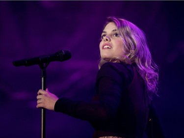 Coeur de pirate performs at the Montreal International Jazz Festival in Montreal on Wednesday June 28, 2017.