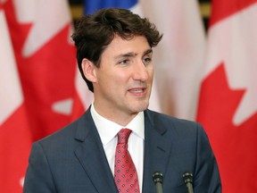 Canadian Prime Minister Justin Trudeau in Ottawa, Ontario, on June 5, 2017.