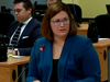 Montreal Mayor Denis Coderre's press attaché Catherine Maurice takes the stand at the Chamberland Commission June 5, 2017.