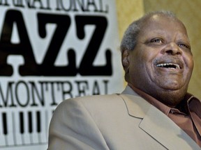 Jazz legend Oscar Peterson is seen at the Montreal International Jazz festival in 2001.