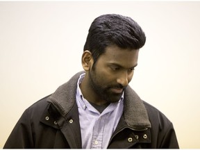 Sivaloganathan Thanabalasingham at the Immigration and Refugee Board in Montreal on April 10.