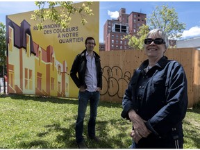 Shaughnessy Village resident Ann-Ross Robinson and Peter-McGill Community Council member Stéphane Febbrari are not thrilled with plans for construction on the site of the old Children's Hospital.