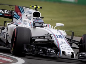 Lance Stroll of Williams Racing takes part in the morning practice session during the Canadian Formula 1 Grand Prix at Circuit Gilles Villeneuve in Montreal on Friday June 9, 2017.