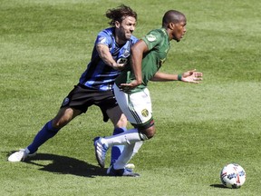 "I think they want to show they're better than us," the Montreal Impact's Marco Donadel, shoving Portland Timbers player on May 20, 2017, says of the New York Red Bulls.