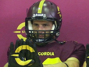 Mikael Charland, a former Concordia Stinger, played for the Ottawa Redblacks before being released last week.