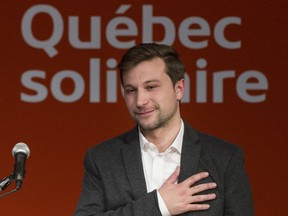 Québec solidaire co-spokesperson Gabriel Nadeau-Dubois shrugged off questions last week on dwindling rural anglophone populations.