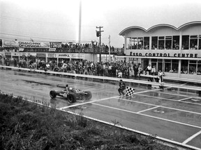 Jack Brabham wins the first Canadian Grand Prix, held at Mosport in Bowmanville, Ont., on Aug. 27, 1967.