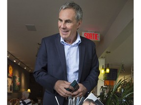 John Belvedere, pictured campaigning in 2013, will run for mayor in Pointe-Claire in the Nov. elections.