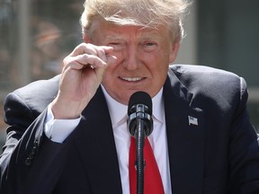 U.S. President Donald Trump announces his decision for the United States to pull out of the Paris climate agreement in the Rose Garden at the White House June 1, 2017 in Washington, D.C.