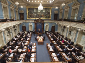 The National Assembly sits for its last question period of the spring session, Friday, June 16, 2017 at the legislature in Quebec City.