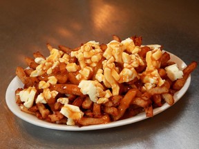 A classic poutine at Montreal's best-known poutine restaurant, La Banquise.