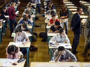 High school students in France write an important exam: Quebec should abolish the current ministry exams for high school students and perhaps instead use entrance exams to ensure students have the needed skills before they enter a new level of study, James Watts says.