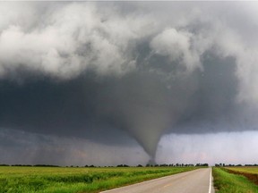 Environment Canada reminds us severe thunderstorms can produce tornadoes.