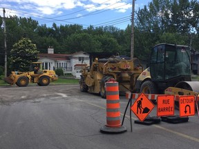 Road work started this week on St. Louis Ave. in Pointe-Claire, which means detours are in place on connecting side streets.