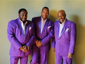 The O'Jays will take the stage with the Four Tops, performing some of the best Philly soul sides of the '70s. From left: Eddie Levert, Eric Nolan Grant and Walter Williams.