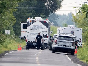Two bodies were found on des Prairies Rd. in Brossard on Tuesday July 17.