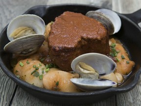 Taverne F's cassoulet of pork and clams brought out the best in a traditional Portuguese combination.