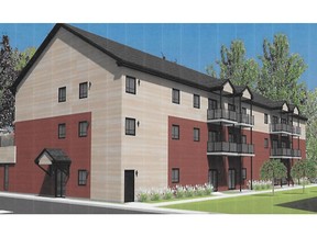 The Villa Wyman, a 24-unit assisted-living residence, is to be built in Hudson. (Image courtesy of Massicotte, Dignard, Taillefer, Patenaude - atelier d'architecture)