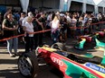 Race fans pack the paddock during the open house for the Formula E in Montreal on Friday, July 28, 2017.