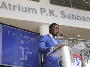 P.K. Suban has become the first Canadian-born NHL player to attract over one million followers on Twitter.