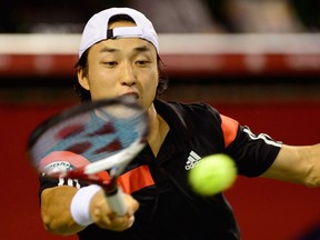 Go Soeda, pictured in 2013, put up a challenge but was defeated by Brayden Schnur Thursday at the Granby National Bank Challenger.