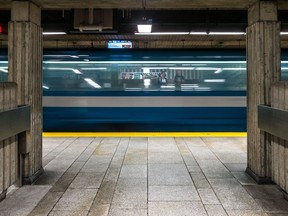 The Montreal metro.
