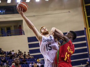 Anthony Longpré is seen during FIBA U19 Basketball World Cup match against Mali.