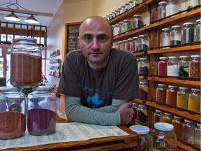 Spice Station owner Peter Bahlawanian, pictured in 2011, says the OQLF's demand for him to have the entirety of his shop's website translated to French by July 17 might force him to shut down his Montreal location.
