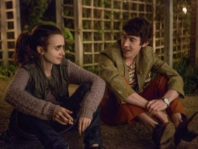 Lily Collins, left, and Alex Sharp star in To the Bone.