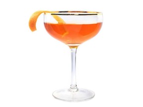 The cocktail honouring Montreal's 375th birthday has London gin, Gentian liqueur, Canadian whiskey and Aperol.