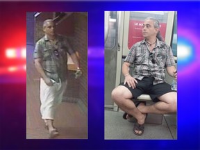 Montreal police have released images of a man suspected of sexually assaulting a woman on June 2 at a store on Jean-Talon St. E. He is also suspected of indecent behaviour on public transit.